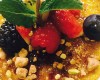 Crema bruciata con papaya