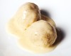 Canederlo di ricotta fresca con cuore di pera e fonduta di gorgonzola naturale