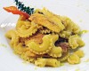 Chiocciole di kamut biologico con limone, alici scottate al mais Maranello di Grantorto