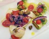 Filetto di rombo alla Baccanale in cupola di patate con zucchine farcite