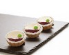 Tartelletta con bavarese al cioccolato bianco